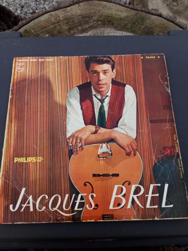 Vinylplaat met 33 toeren „JEAQUES BREL”, Cd's en Dvd's, Vinyl | Overige Vinyl, Gebruikt, Overige formaten, Ophalen of Verzenden