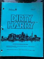 WILLIAMS DIRTY HARRY MANUAL, Verzamelen, Automaten | Flipperkasten, Onderdeel of Defecte kast, Ophalen of Verzenden, Dot-matrix