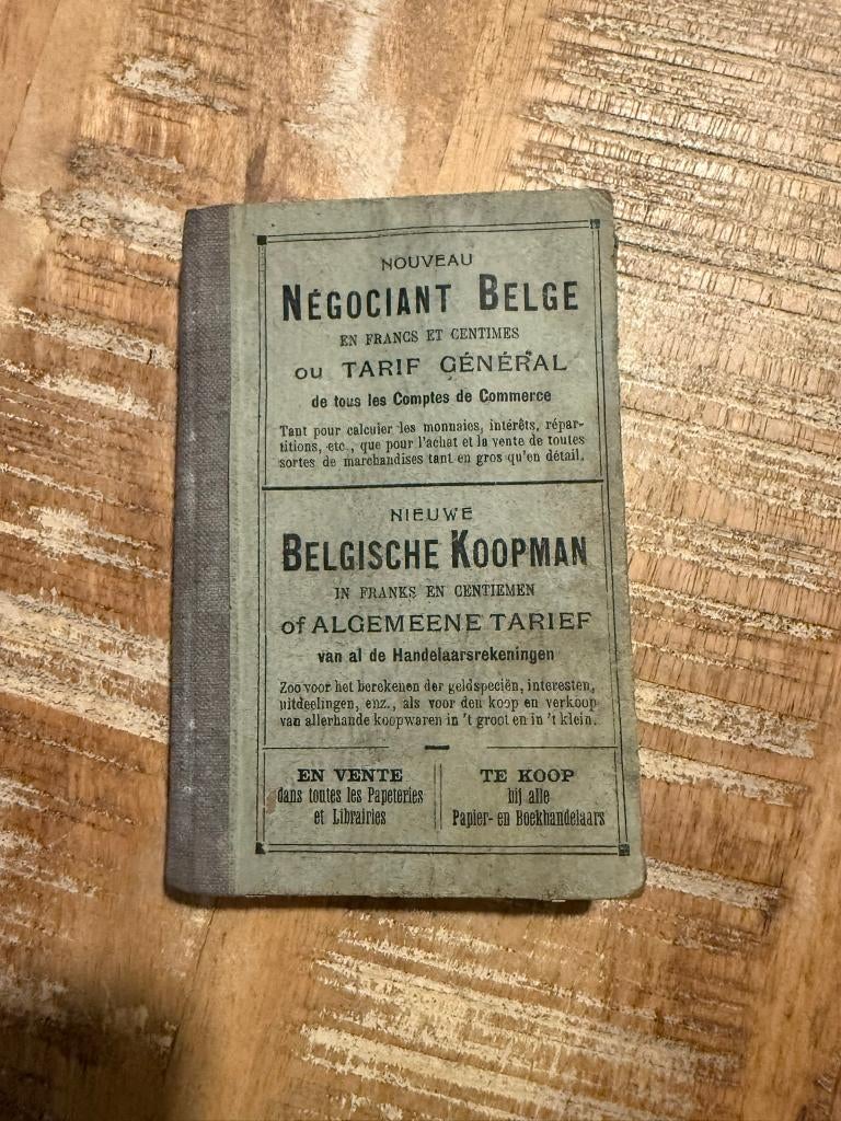 Nouveau marchand belge en francs et en centimes, Antiquités & Art, Antiquités | Livres & Manuscrits, Enlèvement ou Envoi