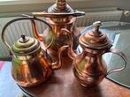 3 koper kannen, Antiek en Kunst, Antiek | Servies compleet, Ophalen of Verzenden