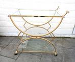 vintage trolley groot Hollywood regency design bar cart, Ophalen