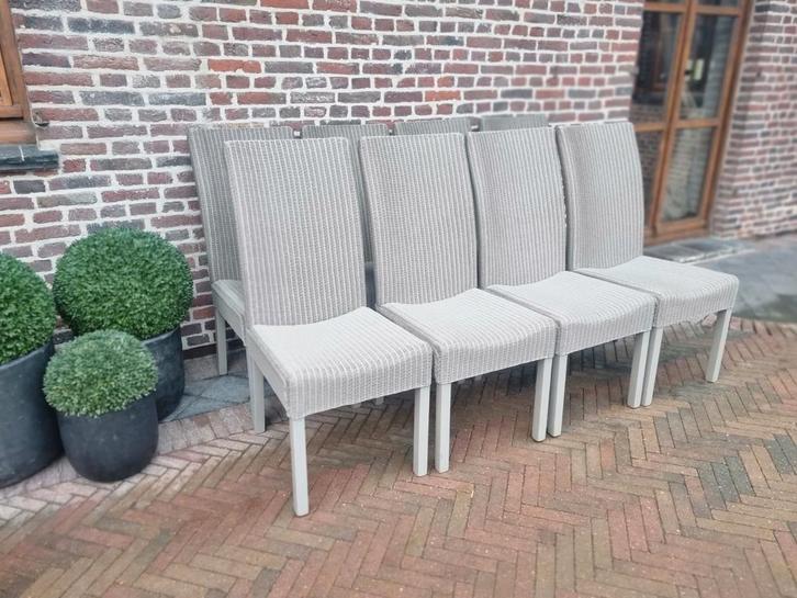 8 chaises de métier à tisser, Maison & Meubles, Chaises, Comme neuf, Cinq, Six Chaises ou plus, Bois, Osier ou Rotin, Gris, Enlèvement