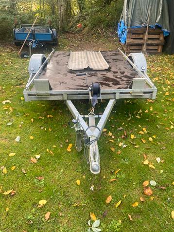 Autoaanhangwagen 750 kg conditie  750€ reservewiel beschikbaar voor biedingen