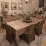 Eetkamer: tafel+6stoelen+vitrinekast+dressoir+muurtafel+3spi, Enlèvement