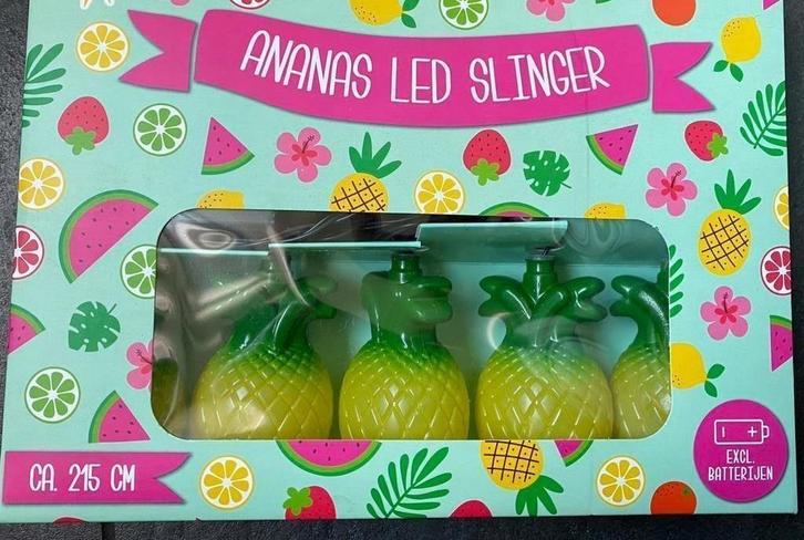 Ananas led slinger Partij - 12 sets, Diversen, Rommelmarktspullen, Nieuw, Ophalen of Verzenden