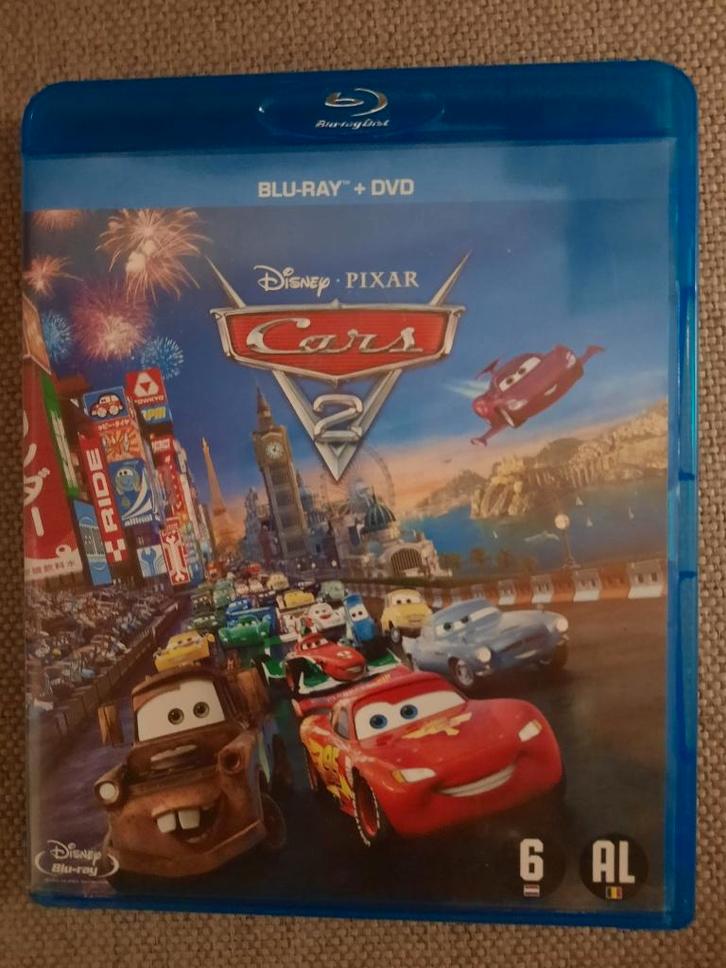 Disney Pixar Cars 2 – Blu-ray + DVD Combo, Cd's en Dvd's, Blu-ray, Zo goed als nieuw, Kinderen en Jeugd, Ophalen