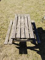 Picknicktafel kinderen, Tuin en Terras, Picknicktafels, Ophalen, Gebruikt, Hout, Kinderpicknicktafel