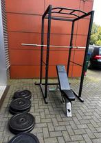 Power Rack , Bankje ,100kg Bumperplates, Barbell, Sport en Fitness, Ophalen, Gebruikt, Overige typen