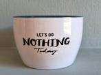 Toffe bloempot 'Let's do nothing today', Tuin en Terras, Ophalen of Verzenden, Zo goed als nieuw