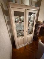 Vitrine en bois massif cerisier fabrication Fr très bon état, Enlèvement, Comme neuf, Cerisier