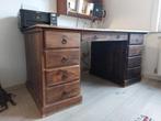 Bureau van massief teakhout, Huis en Inrichting, Bureaus, Ophalen, Gebruikt, Bureau