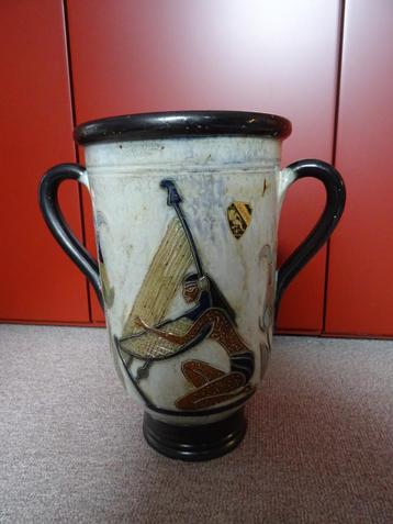 Vase amphore en grès de Bouffioulx de GUERIN.  beschikbaar voor biedingen
