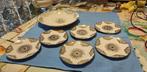 schaal plus 6 bordjes porselein Bavria jaren 40, Antiek en Kunst, Ophalen of Verzenden