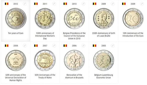 2 euro herdenkingsmunten België, Postzegels en Munten, Munten | Europa | Euromunten, Losse munt, 2 euro, België, Ophalen of Verzenden