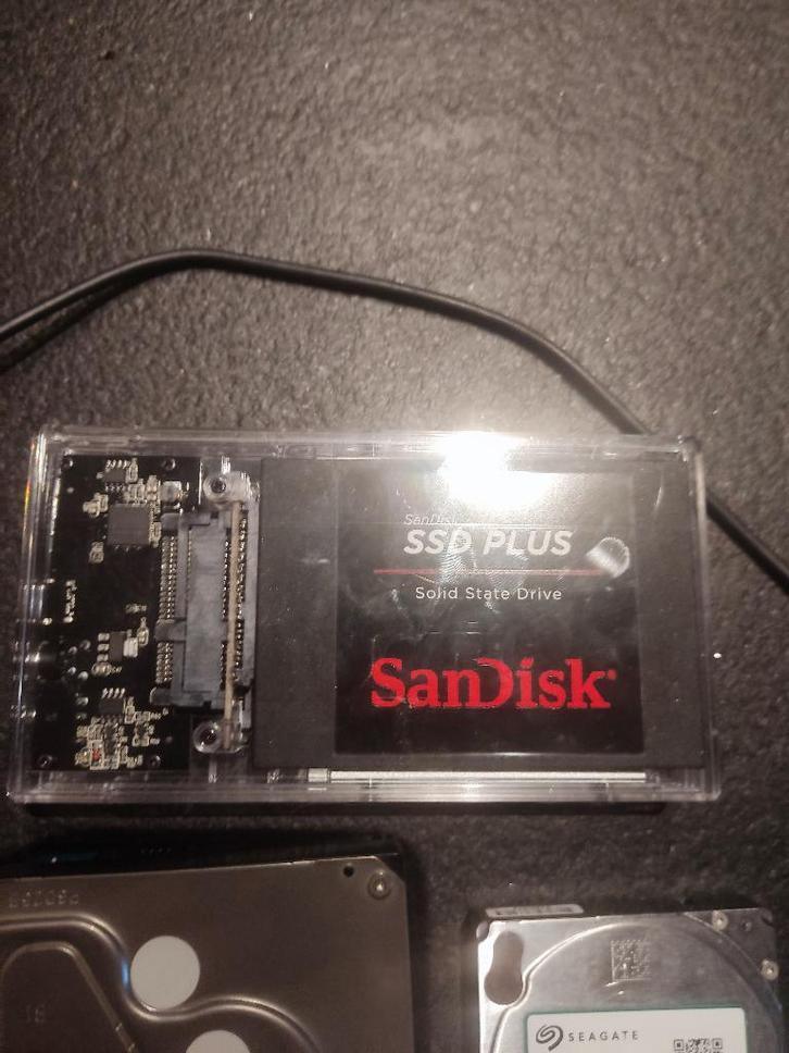 Div. SSD & HDD overbodig, Computers en Software, Harde schijven, Gebruikt, Laptop, Extern, HDD, USB, Ophalen