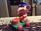 Éléphant de randonnée vintage en plastique avec tambour (30x, Enfants & Bébés, Jouets | Fisher-Price, Enlèvement ou Envoi, Utilisé