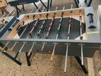 Tafelvoetbal / voetbaltafel Tom en Rudi Metal Grijs, Ophalen of Verzenden, Gebruikt