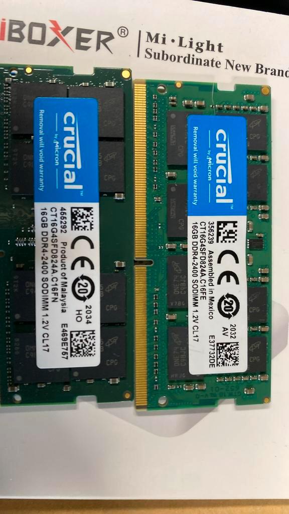Crucial CT32G4SFD8266, Computers en Software, RAM geheugen, Zo goed als nieuw, Laptop, 32 GB, DDR4, Ophalen