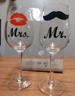 Wijnglazen Mr & Mrs, Collections, Verres & Petits Verres, Enlèvement
