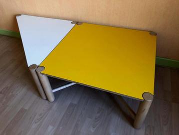 Duo table basse modulable stratifié (cf Formica) vintage beschikbaar voor biedingen