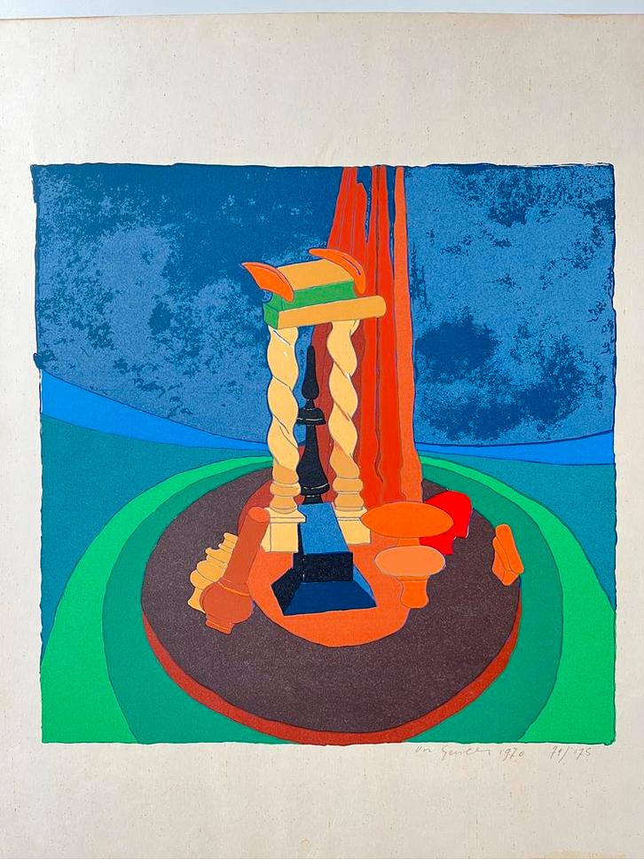 Vic Gentils, gesigneerde litho, Antiek en Kunst, Kunst | Litho's en Zeefdrukken, Ophalen