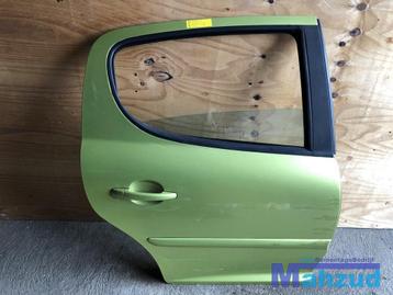 PEUGEOT 207 Groen KAR Rechts rechter achter deur portier beschikbaar voor biedingen
