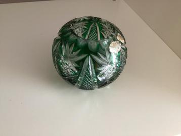 Kristallen Schaaltje / Vaasje Smaragdgroen van Nachtmann beschikbaar voor biedingen