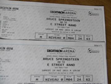 2pl concert Springsteen Lille 24/05/2025 cat. Diamant beschikbaar voor biedingen