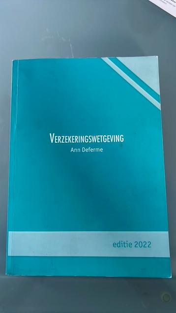 Verzekeringswetgeving editie 2022- Ann Deferme beschikbaar voor biedingen
