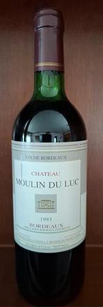 Château Moulin du Luc Bordeaux 1993, Collections, Vins, Enlèvement ou Envoi, Comme neuf, France