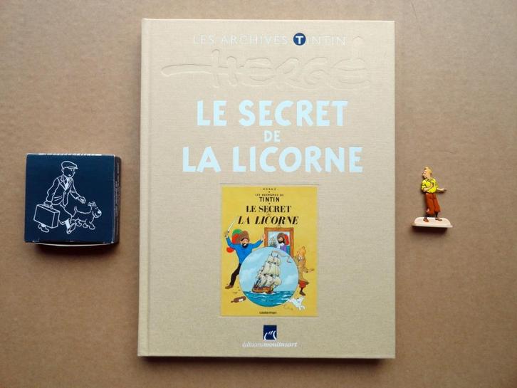 Les Archives Tintin T5 + Figurine - La Licorne - Atlas 2010, Boeken, Stripverhalen, Verzenden