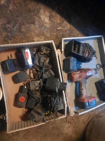 Boormachine oplader batterij alles op de fotos, Enlèvement ou Envoi, Perceuse