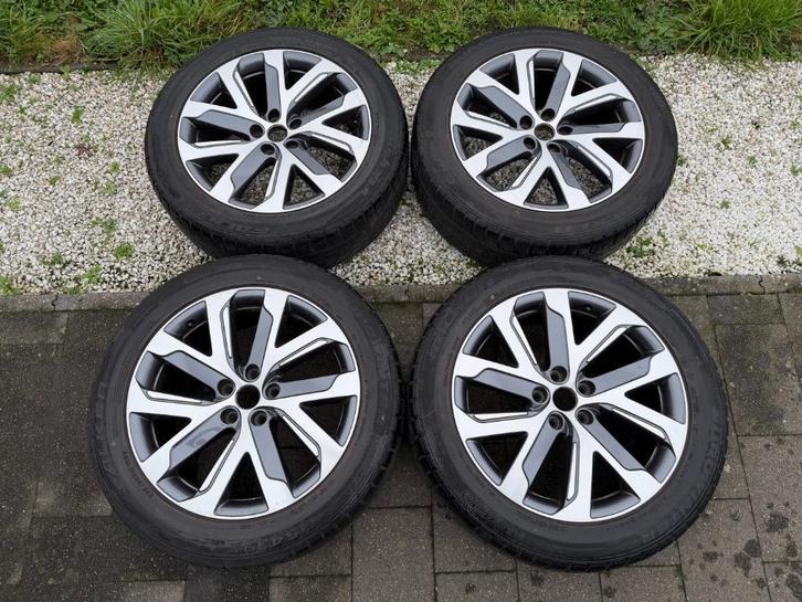 Renault Espace lichtmetalen velgen + winterbanden 235/55R19, Auto-onderdelen, Banden en Velgen, Velg(en), Winterbanden, 19 inch