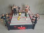 Mattel WWE RAW Wrestling Ring met Action Figuren, Ophalen, Zo goed als nieuw