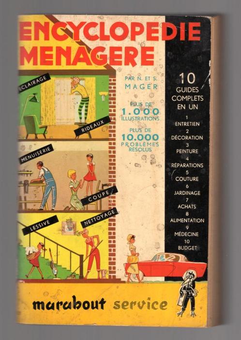 Encyclopédie ménagère par Mager, N. et S. - Marabout Service, Livres, Santé, Diététique & Alimentation, Utilisé, Autres types