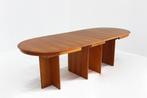 Vintage Deense grote ovalen uitschuifbare eettafel tafel, Antiek en Kunst, Ophalen
