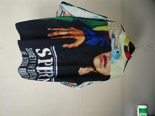 A4839 Heren Shirt met print [XXL], Kleding | Heren, Grote Maten, Gedragen, Shirt, Ophalen of Verzenden