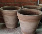 Terra cotta bloempotten, Tuin en Terras, Bloembakken en Plantenbakken, Ophalen, Gebruikt, Steen, Tuin