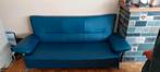Eclectische blauwe zetel, Huis en Inrichting, Slaapkamer | Slaapbanken, Gebruikt, Ophalen
