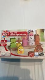 Playtive peg and stacking animals, Kinderen en Baby's, Speelgoed | Houten speelgoed, Gebruikt, Ophalen