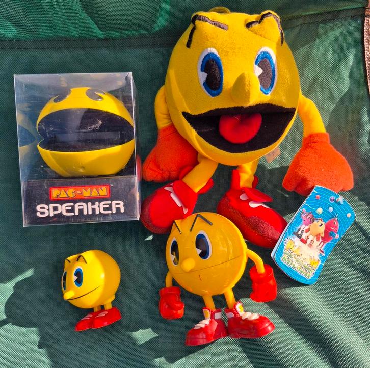 Pac-Man collectie met 4 figuren, Kinderen en Baby's, Speelgoed | Actiefiguren, Nieuw, Ophalen of Verzenden