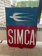 Emaille bord Simca double face, Antiek en Kunst, Ophalen
