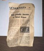 Filatelistische van Hôtel Drouot zeldzame postzegels, Ophalen of Verzenden, 1960 tot 1980, Knipsel(s)