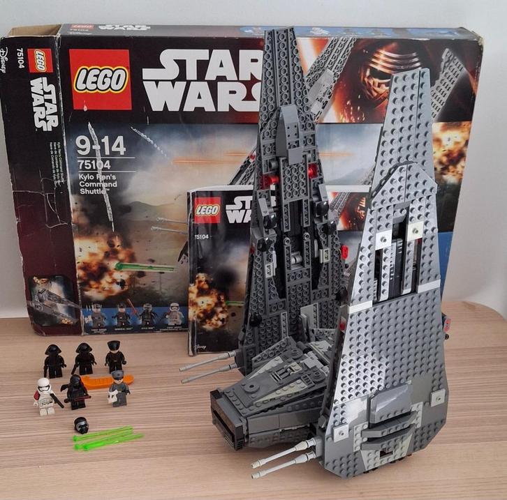 LEGO STAR WARS 75104 Commandoshuttle van Kylo Ren, Kinderen en Baby's, Speelgoed | Duplo en Lego, Zo goed als nieuw, Lego, Complete set