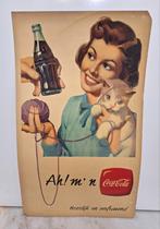 Carton publicitaire Coca Cola des années 1960, Enlèvement ou Envoi, Utilisé, Panneau publicitaire