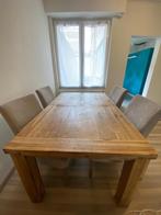 Tafel met stoelen, Huis en Inrichting, 100 tot 150 cm, 150 tot 200 cm, Gebruikt, Rechthoekig