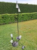 Staande lamp bronzen kleur + zelfde type plafondverlichting., Huis en Inrichting, Ophalen