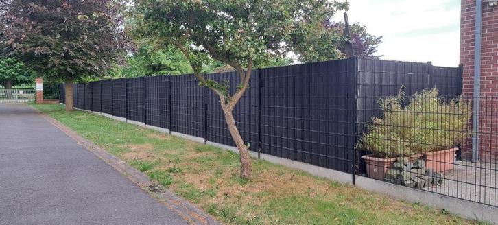 lamelles occultantes clôture de jardin, Tuin en Terras, Tuinhekken en Hekwerk, Gebruikt, Overige typen, Overige materialen, Ophalen