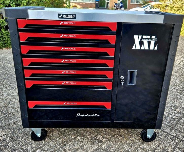 Gereedschapswagen EXTRA BREDE goed gevuld 7x7 (NIEUW), Doe-het-zelf en Bouw, Gereedschapskisten, Zo goed als nieuw, Gevuld, Ophalen of Verzenden