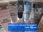 Peinture déco à la craie., Doe-het-zelf en Bouw, Verf, Beits en Lak, Ophalen, Nieuw, Blauw, Verf